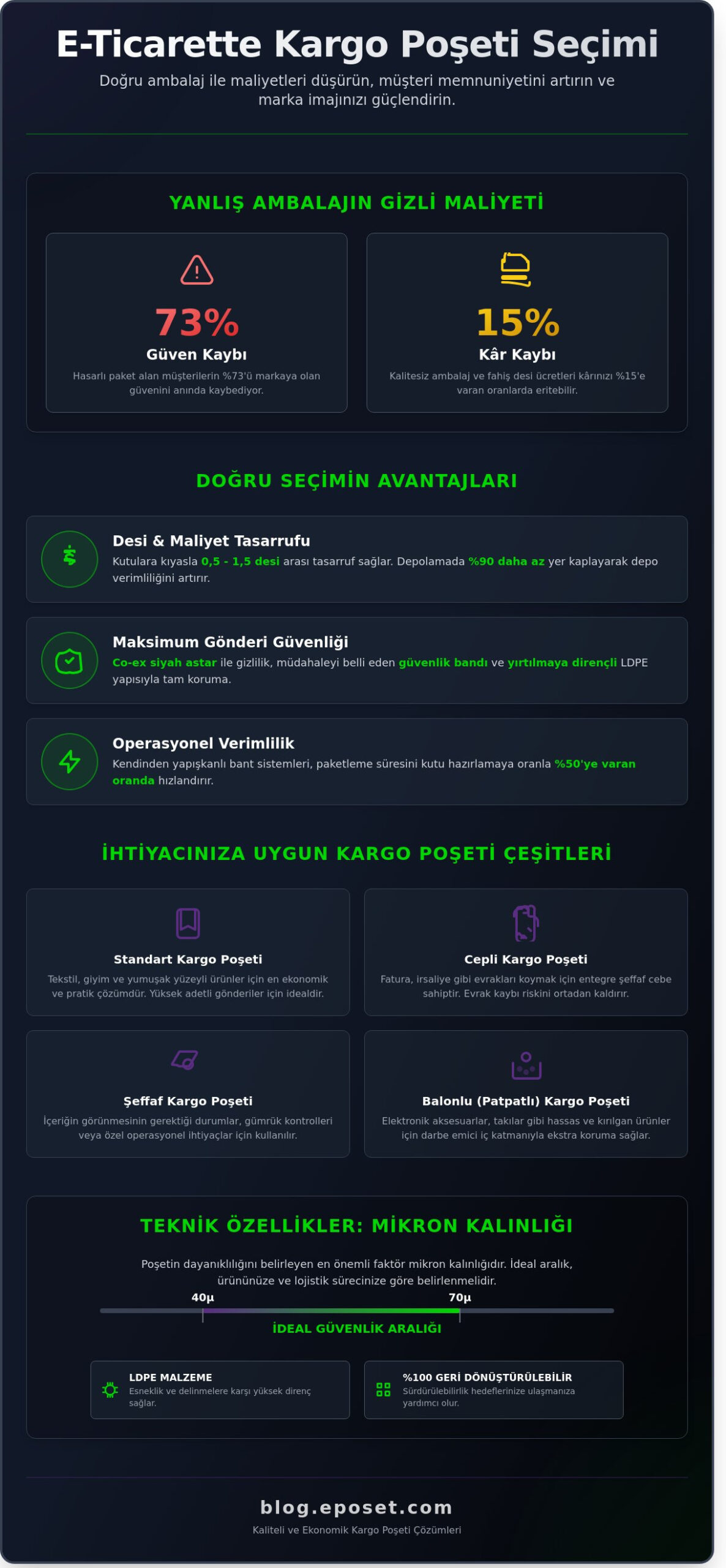 Kargo Poşeti Seçim Rehberi 2026: E-Ticaret İçin En İyi Çözümler